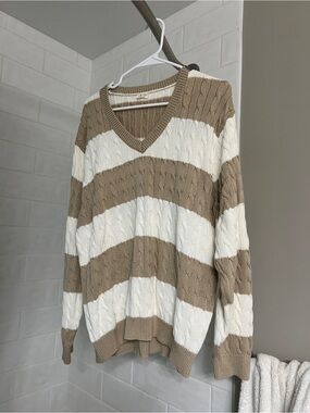 john galt knit striped sweater